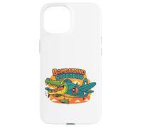 Italiano Brainrot Bombardino Crocodilo Meme Design Carcasa para iPhone 15