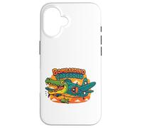 Italiano Brainrot Bombardino Crocodilo Meme Design Carcasa para iPhone 16