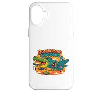 Italiano Brainrot Bombardino Crocodilo Meme Design Carcasa para iPhone 16 Plus