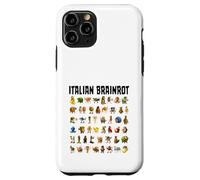 Italiano Brainrot Gen-Z Meme Funny Brain Pudrición Todos los Personajes Carcasa para iPhone 11 Pro