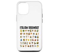 Italiano Brainrot Gen-Z Meme Funny Brain Pudrición Todos los Personajes Carcasa para iPhone 12/12 Pro