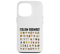 Italiano Brainrot Gen-Z Meme Funny Brain Pudrición Todos los Personajes Carcasa para iPhone 13 Pro