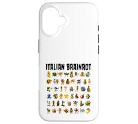 Italiano Brainrot Gen-Z Meme Funny Brain Pudrición Todos los Personajes Carcasa para iPhone 16