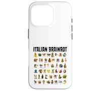 Italiano Brainrot Gen-Z Meme Funny Brain Pudrición Todos los Personajes Carcasa para iPhone 16 Pro