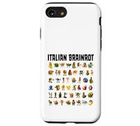 Italiano Brainrot Gen-Z Meme Funny Brain Pudrición Todos los Personajes Carcasa para iPhone SE (2020) / 7/8