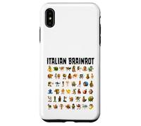 Italiano Brainrot Gen-Z Meme Funny Brain Pudrición Todos los Personajes Carcasa para iPhone XS MAX