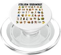 Italiano Brainrot Gen-Z Meme Funny Brain Pudrición Todos los Personajes PopSockets PopGrip para MagSafe