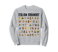 Italiano Brainrot Gen-Z Meme Funny Brain Pudrición Todos los Personajes Sudadera