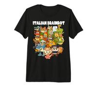 Italiano Brainrot Meme Compilación Divertido Internet Humor Niños Camiseta Premium
