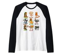 Italiano Brainrot Meme Gracioso Todos Brainrot Animales Humor Camiseta Manga Raglan
