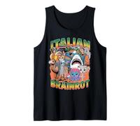 Italiano Brainrot Meme Personaje Surrealista Animales Aleatorio Gen Z Camiseta sin Mangas