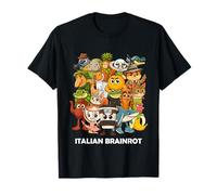 Italiano Brainrot Meme Todos los Personajes Kawaii Japón Estilo Anime Camiseta