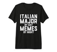 Italiano Mayor De Día Memes De Noche Italia Estudiante De Italófilo Camiseta Premium