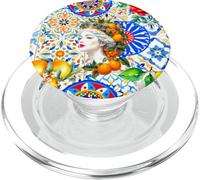 Italiano Siciliano moros Cabeza carretto Verano limón Arte PopSockets PopGrip para MagSafe