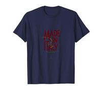 Italianos para Mujeres Made In Italy Rama de Olivo patriótica Camiseta, Hombre, Azul Marino, 4XL