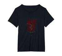 Italianos para Mujeres Made In Italy Rama de Olivo patriótica Camiseta, Mujer Tallas Grandes, Negro, 1XL Grande
