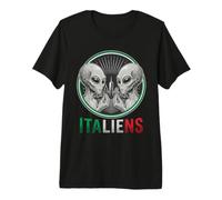Italiens Extraterrestre Gesto con la Mano Divertido Ciencia Camiseta Premium