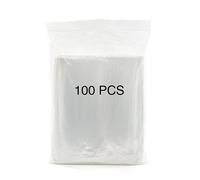 Italpak Bolsas transparentes con cierre, bolsa con cremallera reutilizable, bolsa con cremallera, 20 x 28 cm, 100 unidades