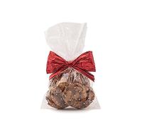 Italpak - Bolsas transparentes para alimentos con lunares blanco - Cantidad 50 unidades - Medidas 15 x 25 cm - Bolsitas para galletas, dulces, para regalos - Material polipropileno