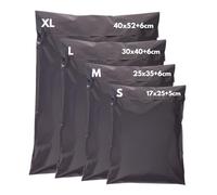 Italpak Sobres para envíos juego de 40 unidades - 4 tamaños 17 x 25, 25 x 35, 30 x 40, 40 x 52 cm | Sobres adhesivos reforzados de PE-LD 55 micras reciclable | Resistentes, impermeables, Made in Italy