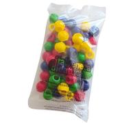 Italveneta Didattica- Recarga de Bolas de ábaco, Color Mixto: Rojo Amarillo, Verde, Azul, 1 unità (confezione da 1) (037)