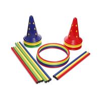 Italveneta Didattica- Salterello Piccolo psicomotricidad, Kit de Actividad motora y Desarrollo Infantil, Color Mezclado: Rojo, Amarillo, Verde Azul, Standard (095)
