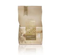 Italwax White Chocolate - 500g - Cera elástica en perlas para depilaciòn sin bandas - Fórmula natural para todo tipo de pieles - Recomendado para la zona bikini y las axilas - Fragancia a la vainilla