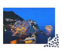 Italy Coast Puzzle for Chico & Chica 1000 Piezas Recyclable Cinque Terre Puzzle Divertido and Challenging Juego Familiar Excelente Idea de Regalo for Boy & Girl‘s Birthday 70x50cm/1000Ps