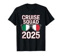 Italy Cruise Squad 2025 Retro Vacation Matching Family Camiseta