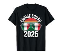 Italy Cruise Squad 2025 Retro Vacation Matching Family Camiseta