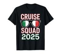 Italy Cruise Squad 2025 Retro Vacation Matching Family Camiseta