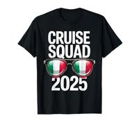 Italy Cruise Squad 2025 Retro Vacation Matching Family Camiseta
