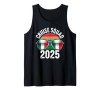 Italy Cruise Squad 2025 Retro Vacation Matching Family Camiseta sin Mangas