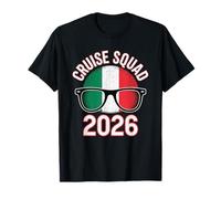 Italy Cruise Squad 2026 Retro Vacation Matching Family Camiseta