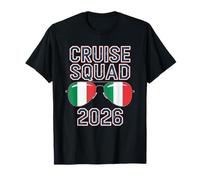 Italy Cruise Squad 2026 Retro Vacation Matching Family Camiseta