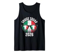 Italy Cruise Squad 2026 Retro Vacation Matching Family Camiseta sin Mangas