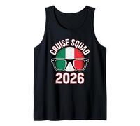 Italy Cruise Squad 2026 Retro Vacation Matching Family Camiseta sin Mangas