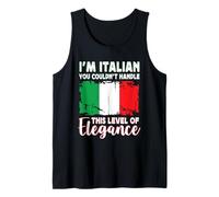 Italy Flag Proud Elegant Italian Boyfriend Girlfriend Camiseta sin Mangas
