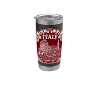 Italy is Calling and I Must Go - Camiseta de regalo de viaje Vaso térmico de acero inoxidable de doble pared