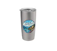 Italy Lake Como Vaso térmico de acero inoxidable de doble pared