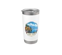 Italy Lake Como Vaso térmico de acero inoxidable de doble pared