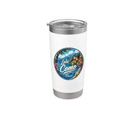 Italy Lake Como Vaso térmico de acero inoxidable de doble pared