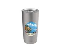 Italy Lake Como Vaso térmico de acero inoxidable de doble pared