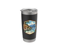 Italy Lake Como Vaso térmico de acero inoxidable de doble pared