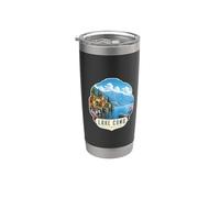Italy Lake Como Vaso térmico de acero inoxidable de doble pared