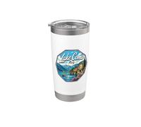 Italy Lake Como Vaso térmico de acero inoxidable de doble pared