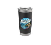 Italy Lake Como Vaso térmico de acero inoxidable de doble pared