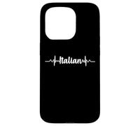 Italy: Language Fans & Speakers Italian Heartbeat Carcasa para iPhone 15 Pro