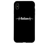 Italy: Language Fans & Speakers Italian Heartbeat Carcasa para iPhone XS MAX