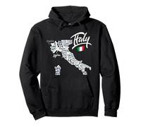 Italy Map Graphic Tees - Novelty tee Shirts & Cool Designs Sudadera con Capucha